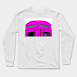 Pink Phone Box Long Sleeve T-Shirt